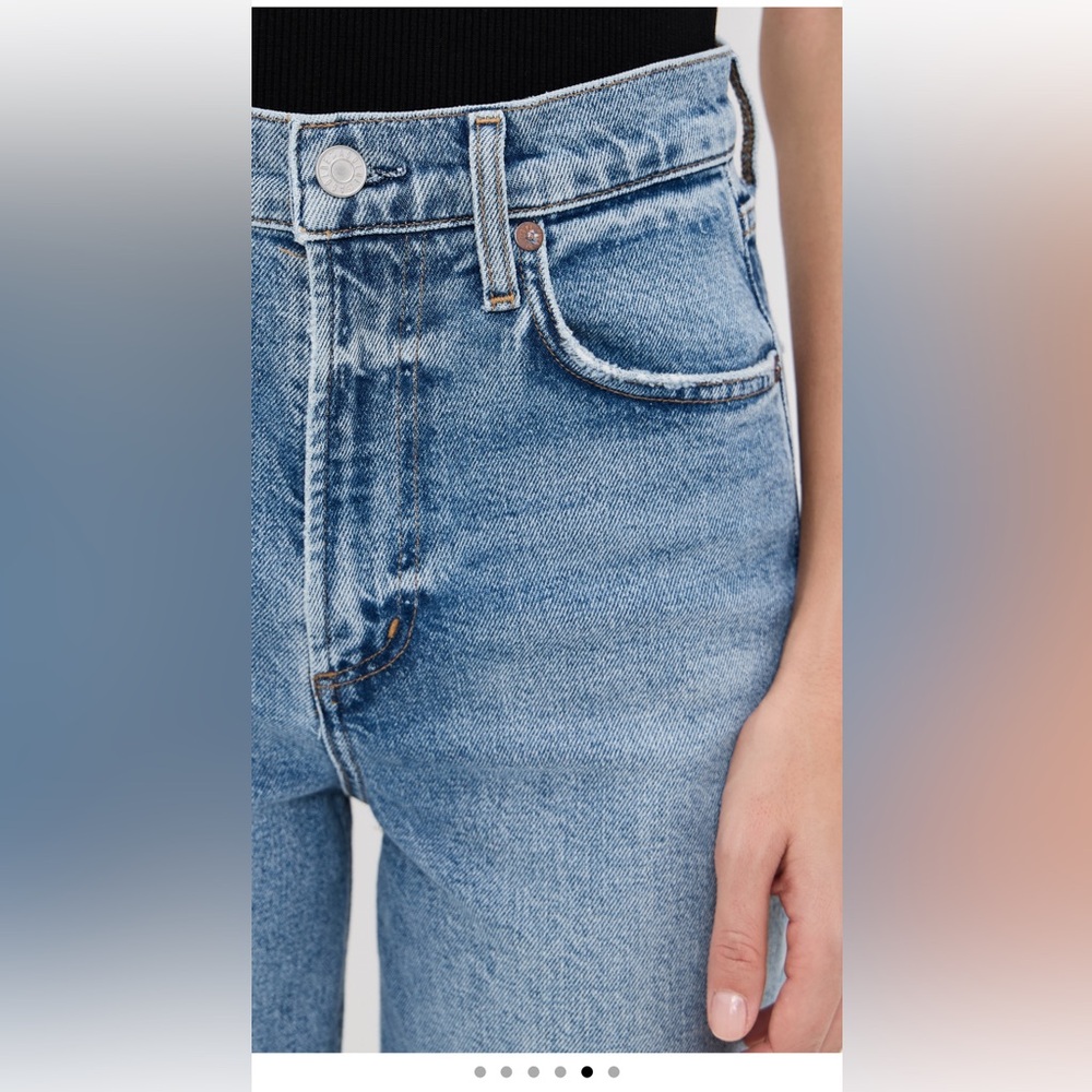 Agolde Ren Wide Leg Crop in Measure